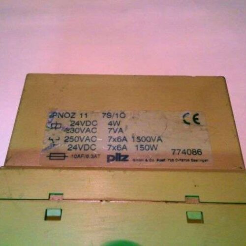 Safety Relay, PNOZ 11, 7n/o 1n/c, 774086, Pilz, Made in Germany