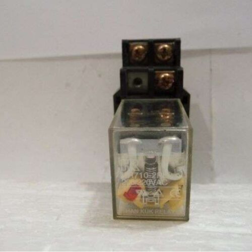 Electromechanical Power Relay with Base, HR710-2PL, Han kuk, Made in Korea