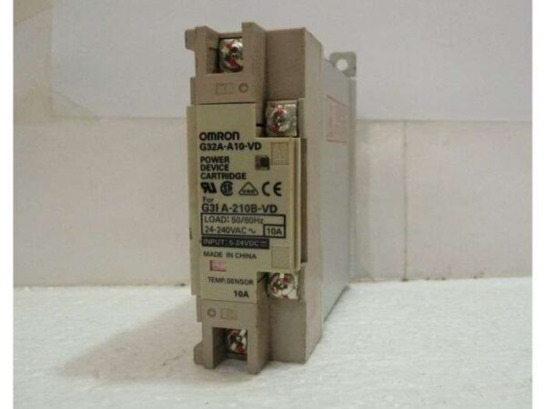 Solid State Relay SSR with Heat Sink, G32A-A10-VD, Omron Corporation, Made in China - Image 2