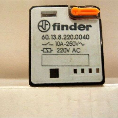 Power Relay, 60.12-I.8.220.0040, 8-Pin 220VAC, Finder, Made in Japan