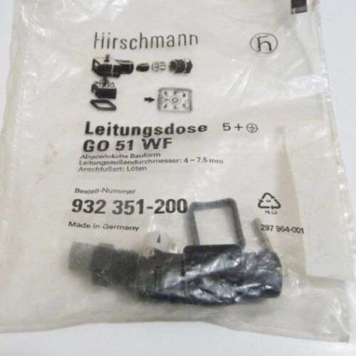 Cable socket Leitungsdose, G051WF, 932351–200, Hirschmann, Germany