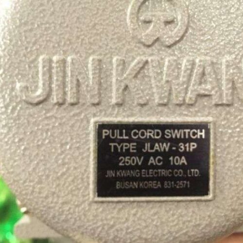 Pull Cord/Rope Switch, JLAW-31P, 831-2571, Jinkwang, Korea