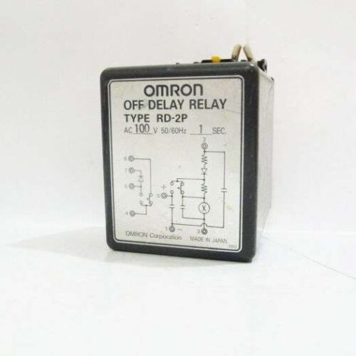 Omron Time Delay Relay with base, RD-2P, Omron Coprporation, Made in Japan