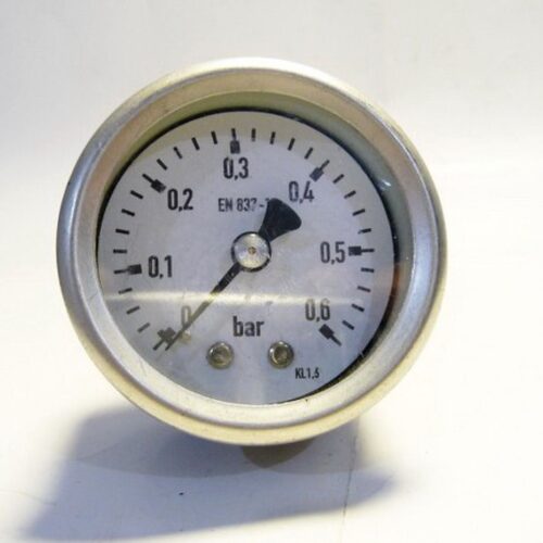 Pressure Gauge, EN837-1, 0~0.6 bar, 40mm Dial, Made in China