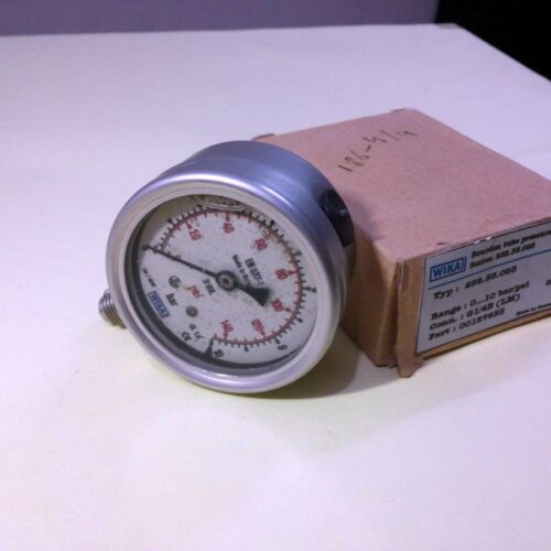 Bourdon Tube Pressure Gauge, 0-10 Bar, EN 837-1, Wika, Germany