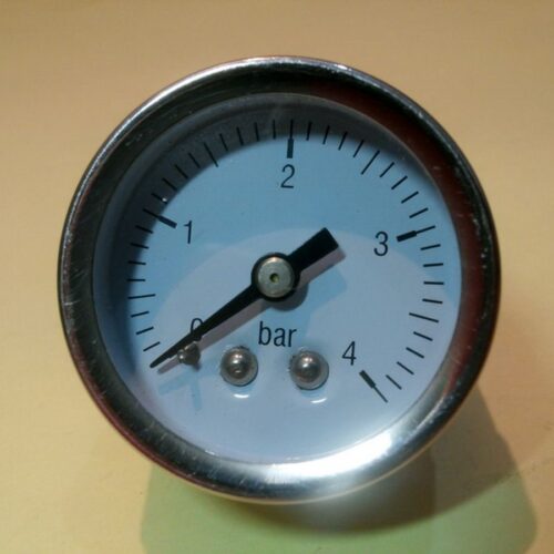 Pressure Gauge, 0-4 bar, 1”, 1/4” back connection, Made in China