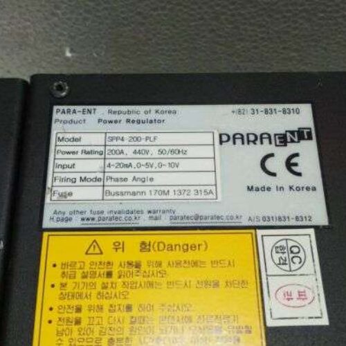 Digital Power Regulator, SPP4-200-PLF, 200A, 440V, PARA-ENT, Made in Korea