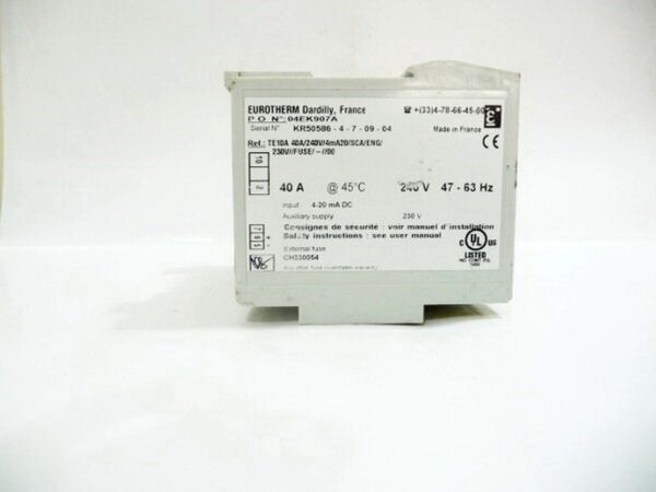 Thyristor Controller, TE10A 40A/240V, Eurotherm, Made in France - Image 2