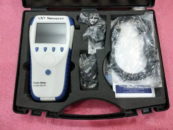 NEWPORT 843-R LASER POWER METER WITH ACCESSORIES IN ORIGINAL HARD BOX USA - Image 2